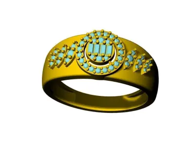 Ring Diamond Design File 3D print model