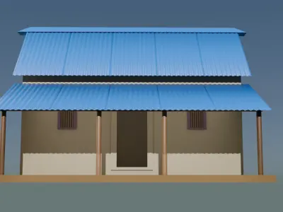 village house  Free 3D model