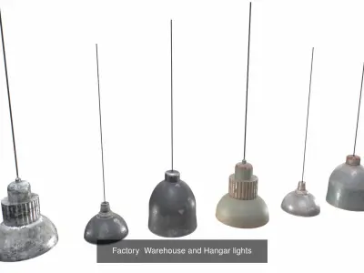 Industrial buildings 3D Model Pack
