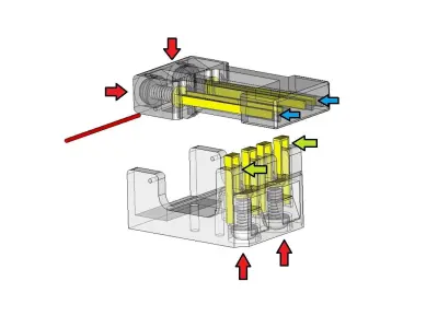 SPDT Lever Switch  3D print model