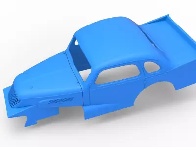 Shell of Vintage Dirt Modified stock car Scale 1 to 25 3D print model