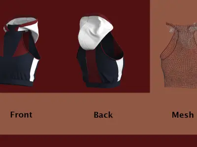 Cyberpunk Tech wear Outfit PLUS Video Tutorial 3D model