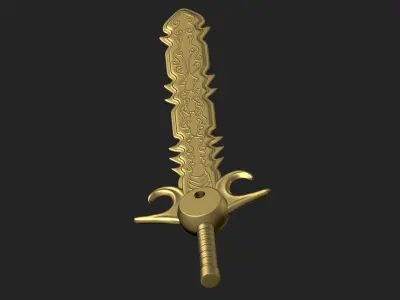 Sword golden 3D model