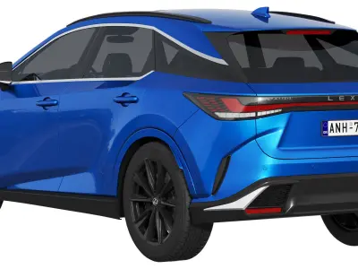 Lexus RX 500h F-Sport 2023 3D model