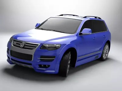 Volkswagen Touareg R50 Low-poly 3D model