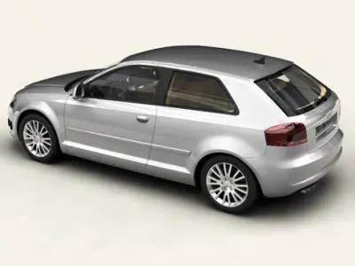 Audi A3 3 Door 2009 3D model