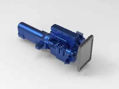 Free 3D printable model ENGINE old Truck  Free 3D print model