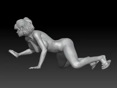 car wash girl 2025 6 3D print model