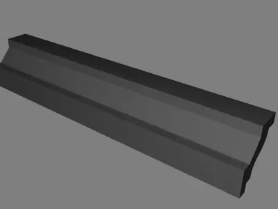 Cornice Moulding Low-poly 3D model buy