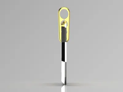 Two-tone geometric pendant chain design model gp0105 3D print model