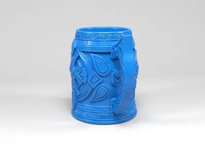 Celtic Viking Mug 3D print model