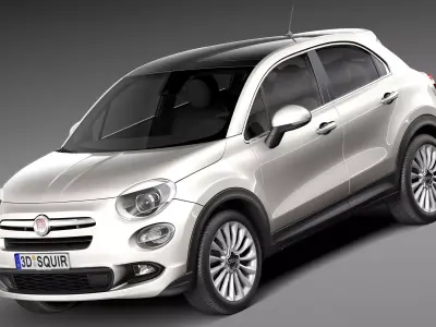 Fiat 500X 2015 3D model