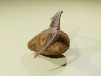 Display Horns Statue 3D model