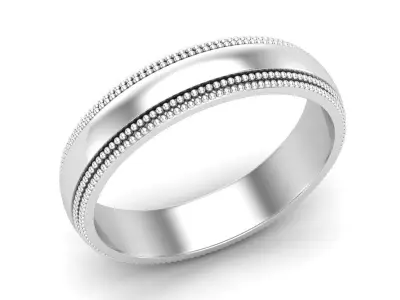 AV 609 Wedding Band Traditional Fit 3D print model