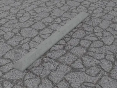 Parking Block Low-poly 3D model