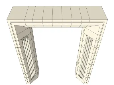 modern chamfer arch 3d model 3D model