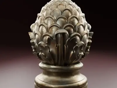 Fencing finial cone 3D print model