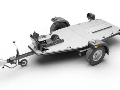 Motorcycle trailer 3D model