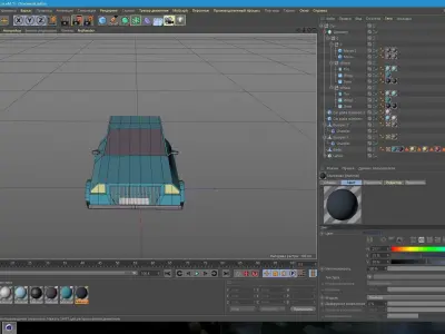 LowPoly car Low-poly 3D model 4