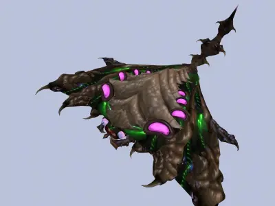 Spaceship BL Low-poly 3D model