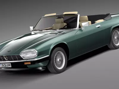Jaguar XJS convertible 1975 3D model