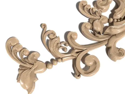 Cartouche-011 decorative ornate design 3D model
