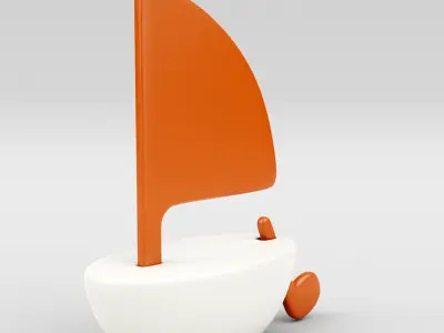 Toy Boat 3D model