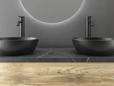 bathroom furniture set 5 3D model