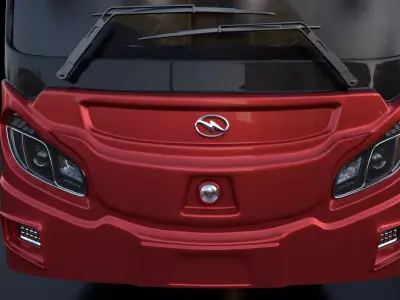 Higer Sleeper Bus 3D model