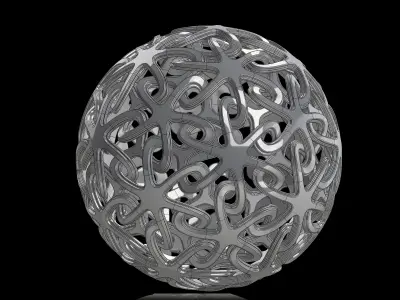 geosphere silver ball 3D print model