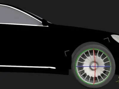 Black Realistic Car 3D model