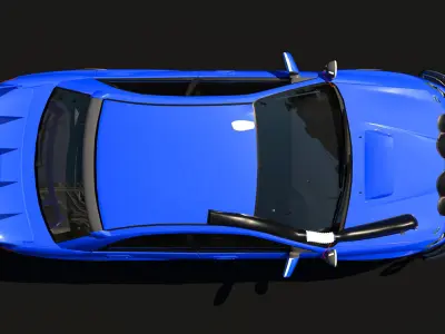 Subaru Impreza WRX STi Realistic 3D model