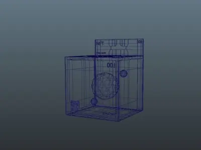 NFT BOX template for Blender 3D model Free low-poly 3D model