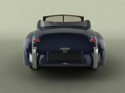 Jaguar XK 120 Drop Head Coupe 3D model