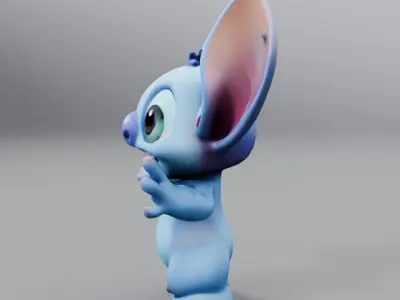 stitch statue 3D model