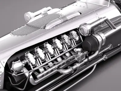 Jay Leno Tank Car Hot Rod 3D model