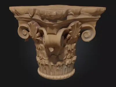 Corinthian Capital Design  The Pinnacle of Classical  3D model