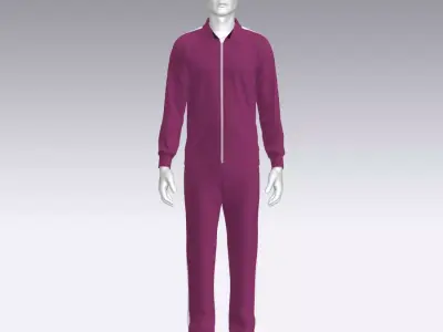 Sport Suit Low-poly 3D model 15