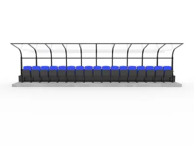 Soccer Bench 04 3D model