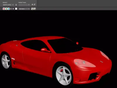 FERRARI 360 - 3DS - FBX - OBJ - iProp - ICLONE 7 3D model 3D model