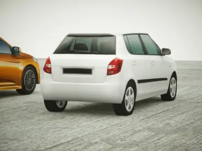 17 Low Poly 5doors collection Low-poly 3D model