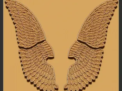 WING FOR DECORATION 3D model