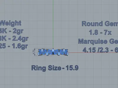 Women Ring 04 3D print model