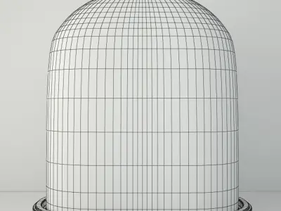 Oval Sea Life Glass Dome 3D model