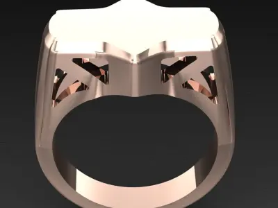 Luxury Men Rings Designs 4MR058 3D print model