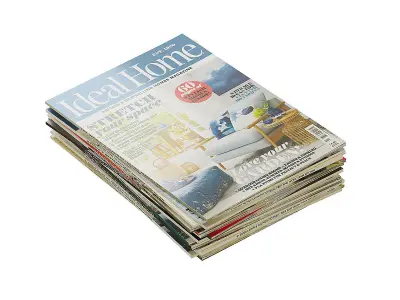 Magazines Stacks BLENDER 3D Model Cycles 3D model