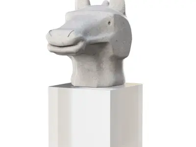 Versmissen Horse Zodiac Sculpture  Low-poly 3D model