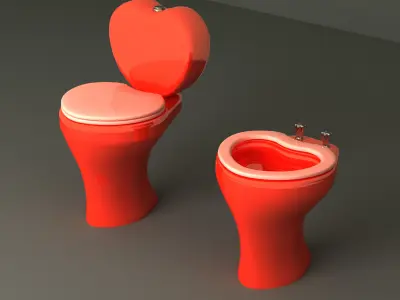 Toilet floor-standing  3D model