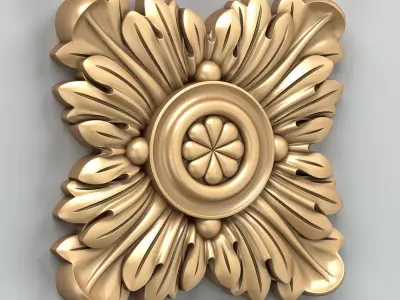 Square rosette 024 3D model