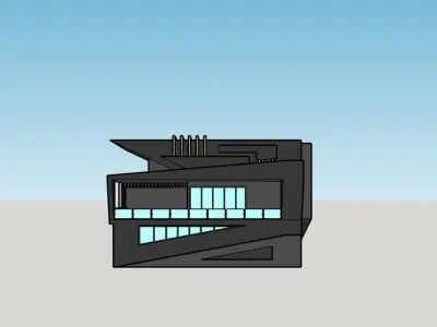 2 in 1 3D architectural models  3D model